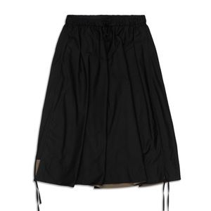 NWT High Low side slit SHR Skirt Size L Black